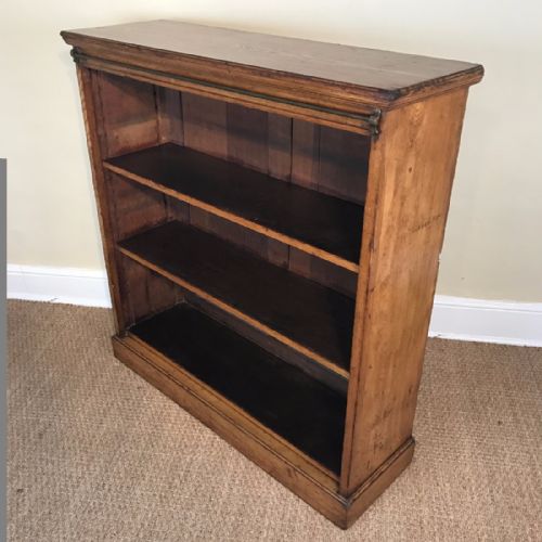 A Victorian Ash Open Bookcase Circa 1890