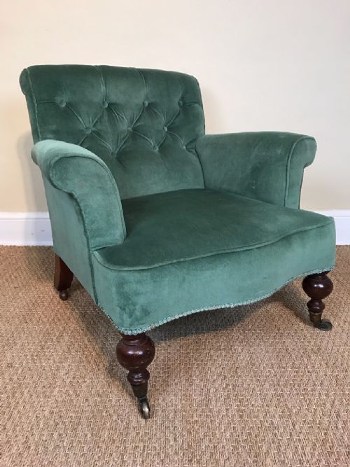 A Victorian Upholstered Armchair Circa 1880