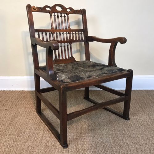 An Early George 111 Mahogany Drunkards Chair Circa 1770