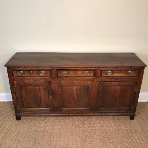 A George 111 Oak West Country Dresser Base Circa 1800