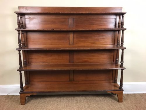 A Mid 19th Century Mahogany Open Waterfall Bookcase Circa 1840
