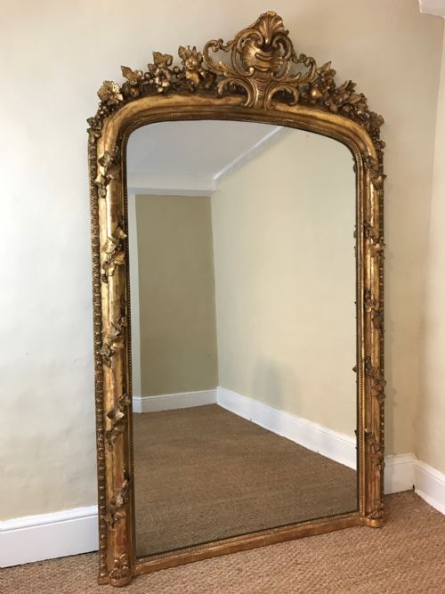 A Large Mid 19th Century Gilt Pier Mirror Circa 1860