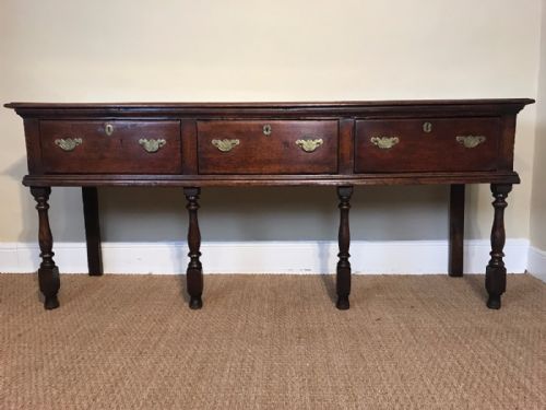 A William and Mary Oak Dresser Base Circa 1700