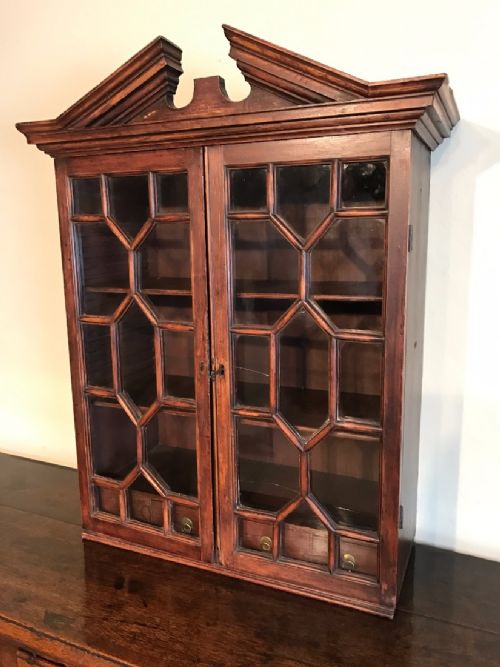 A George 111 Architectural Painted Pine Wall Cabinet Circa 1800