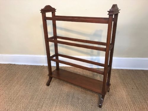 An Edwardian Walnut Towel Rail Circa 1910