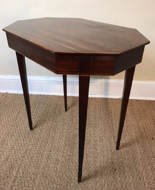 A George 111 Octagonal Mahogany Lamp Table Circa 1780