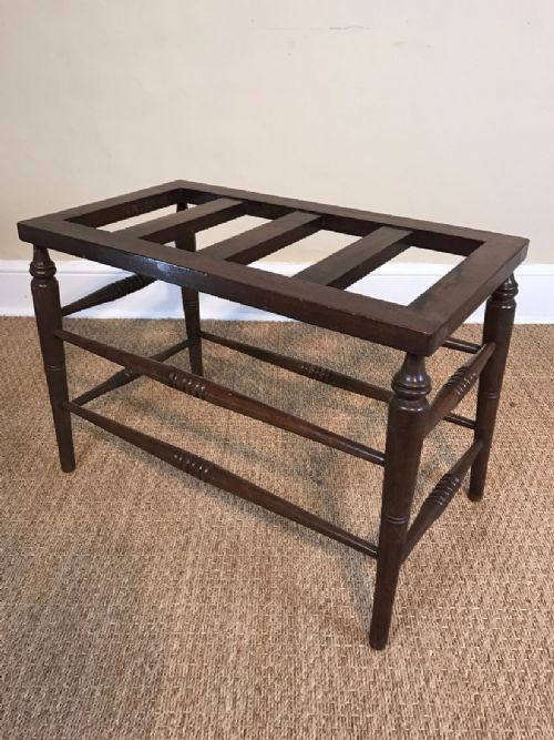 A Victorian Aesthetic Movement Beech Luggage Rack Circa 1880.