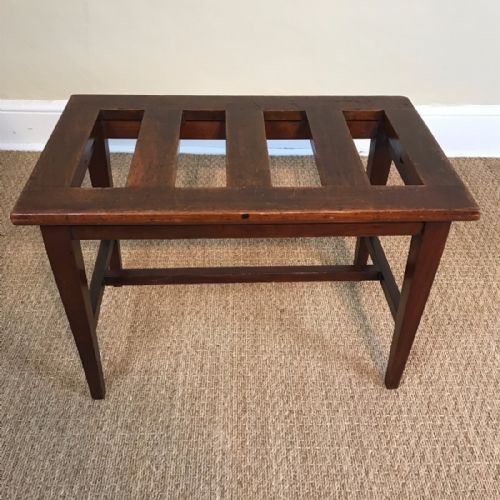A Late Victorian Mahogany Luggage Rack Circa 1900.