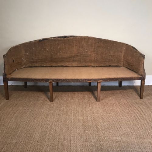 A George 111 Sheraton Period Mahogany Sofa C 1790
