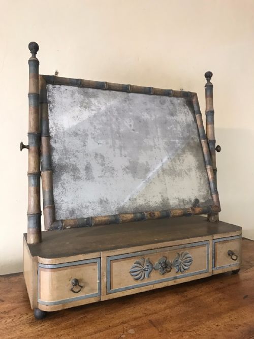 A Regency Painted Dressing Table Mirror Circa 1815
