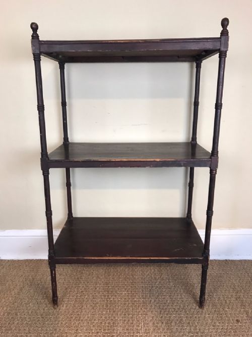 A Mid 19th C 3 Tier Pine Stand.