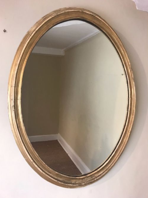 A Regency Gilt Oval Mirror Circa 1830
