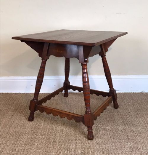 An Aesthetic Movement Oak Two Tier Table Circa 1880