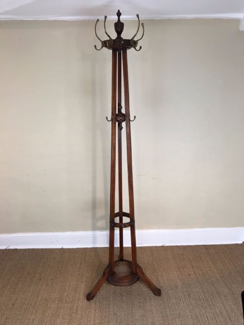 
An Edwardian Oak Revolving Hat and Coat Stand Circa 1910.