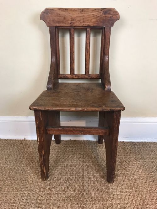 A Small Mid 19th Century Welsh Pine Child or Lambing Chair in Lovely Original Condition.