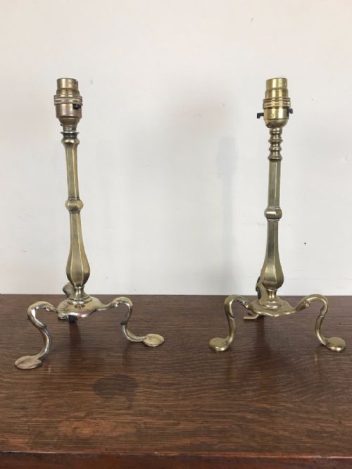 A Matched Pair of Edwardian Brass Pullman Lights C 1910