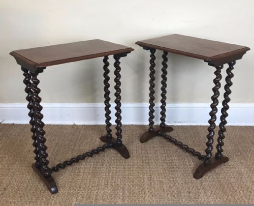 A Pair of William IV Mahogany Lamp Tables Circa 1835