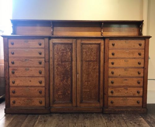 An Early Victorian Oak Estate Cabinet  Scottish Circa 1860