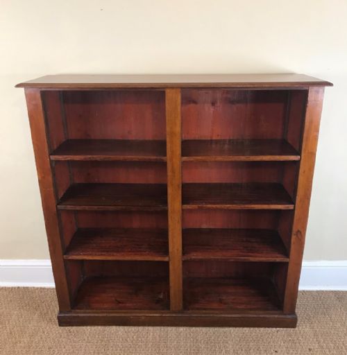 A Victorian Mahogany Dwarf Open Bookcase Circa 1880.