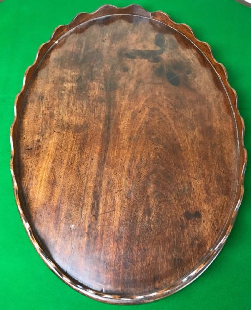 A George 111 Mahogany Oval Tray Circa 1780