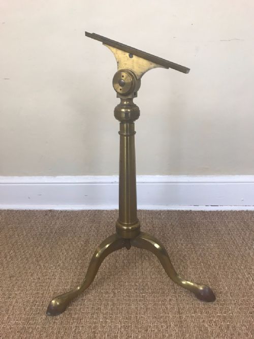 A Late 18th Century Brass English Folding Telescope Tripod Stand Circa 1800.