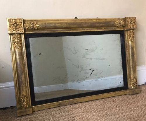 A Small George Gilt Over Mantle Mirror Circa 1830