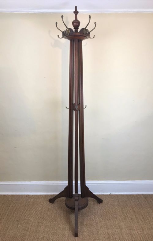 A Late Victorian Walnut Revolving Hat and Coat Stand Circa 1890