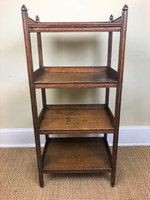 An Aesthetic Oak 4 Tier Stand Circa 1900