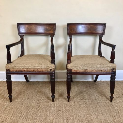 A Set of Six George IV Mahogany Dining Chairs Circa 1830