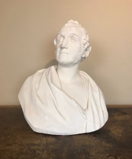 An Early Victorian Plaster Bust of a Gentleman Circa 1840.