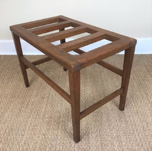A Late Victorian Oak Luggage Rack Circa 1890.