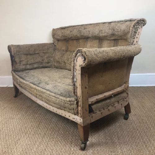 A Late Victorian Walnut Two Seater Sofa Circa 1900