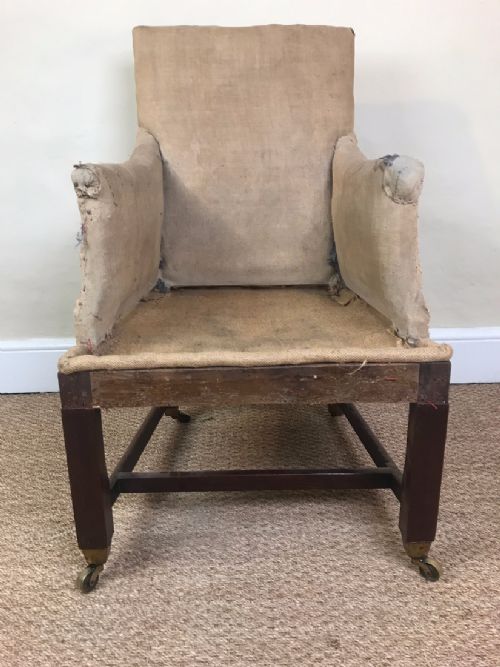 A Chippendale Period Mahogany Small Library Chair Circa 1770