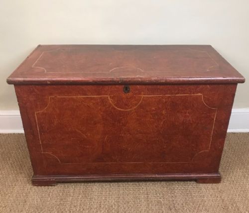 A Mid 19th Century West Country Painted Pine Box