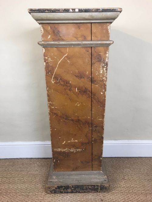 A Late Regency Painted Pine Library Plinth Circa 1830