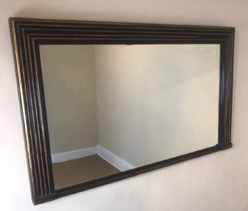 A Small Late Regency Gilt and Ebonised Overmantel Mirror Circa 1830