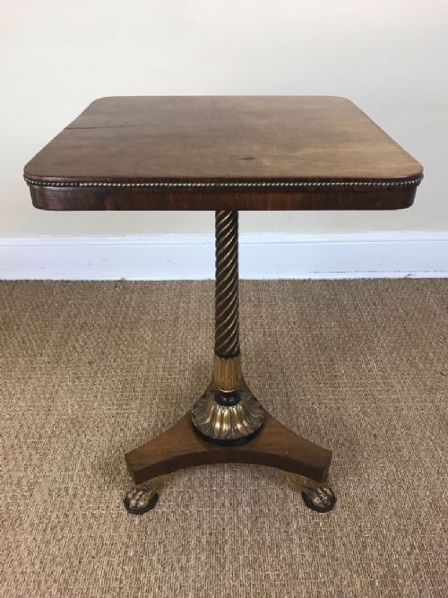An Important  Rosewood Ebonised and Parcel Gilt Occasional Table C 1815 Attributed to Marsh and Tatham