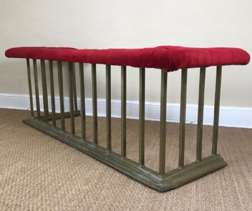 A Large Late Victorian Brass Club Fender Circa 1890