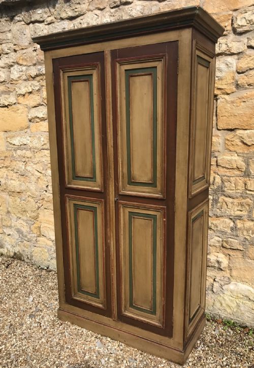 A Mid 19th Century French Painted Hall Cupboard Circa 1860