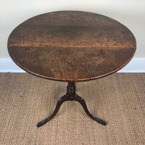 A Georgian Oak Tripod Table Circa 1810