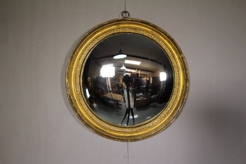 A George III Gilt Convex Mirror Circa 1810