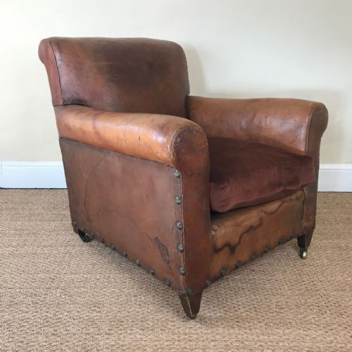 An Edwardian Leather Club Chair Circa 1910