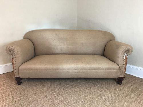 A Late Victorian Walnut Sofa Circa 1890