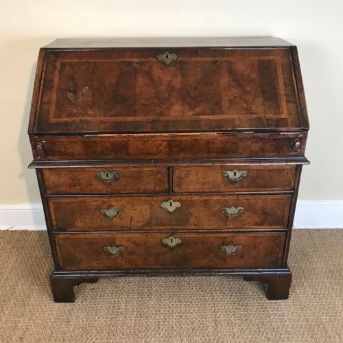 A George 1 Walnut Bureau Circa 1725