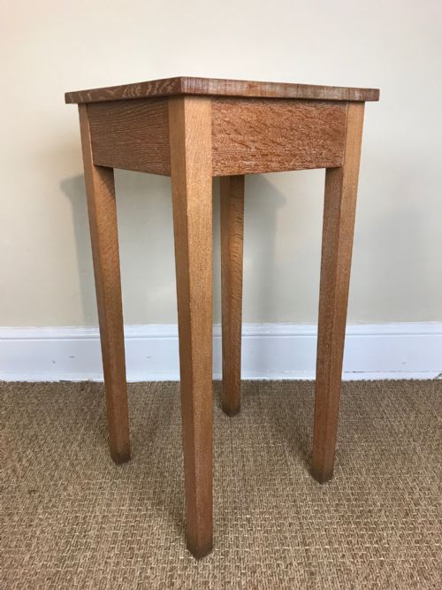 An Arts and Craft Small Oak Square Lamp Table Circa 1920