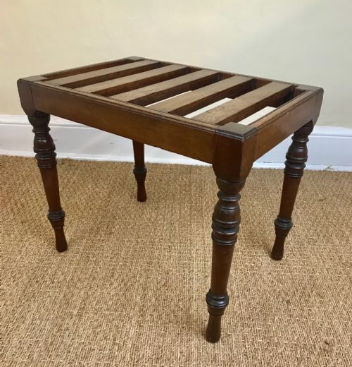 A Good Victorian Mahogany Luggage Rack Circa 1860.