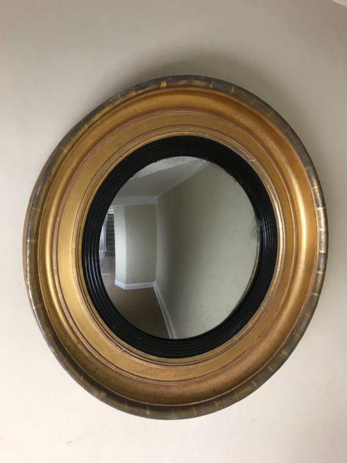 A George IV Gilt Convex Mirror C 1820