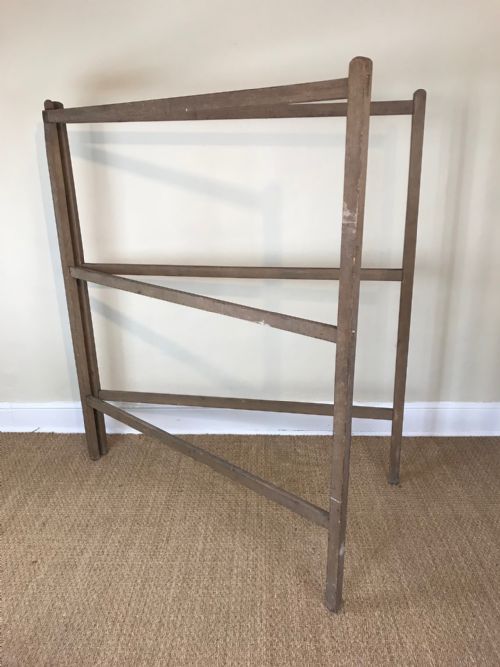A Large Victorian Painted Pine Country House Towel Rail Circa 1880