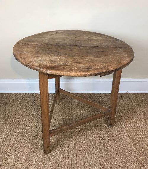 A Late Georgian Pine Cricket Table West Country Circa 1830