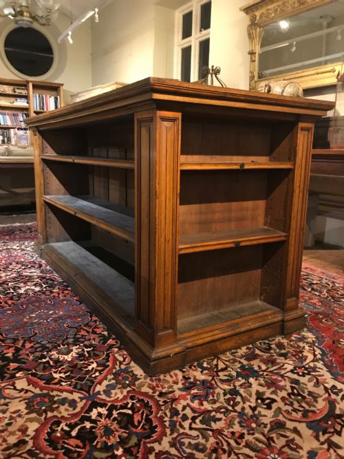 A Large Victorian Oak Freestanding Library Cabinet Circa 1900